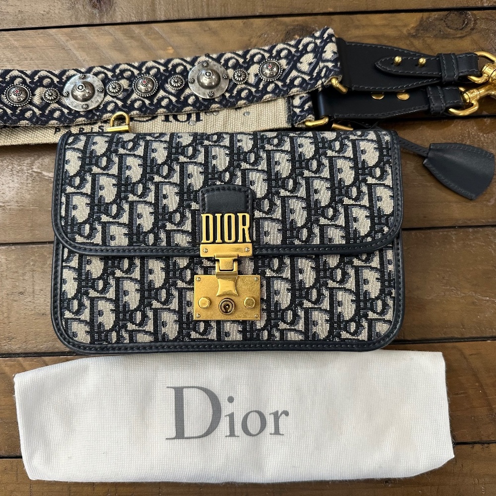 Dior Addict Shoulder Bag with Guitar Strap